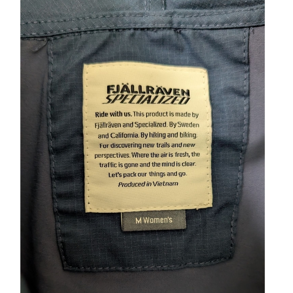 Fjallraven x Specialized Raven Anorak Women's Medium - Navy NWT - Picture 7 of 16